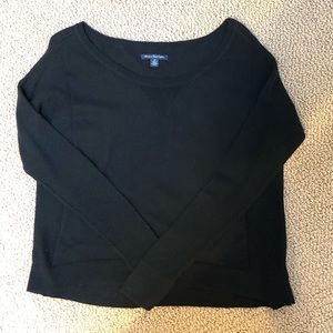 American Eagle Black Crew neck sweater